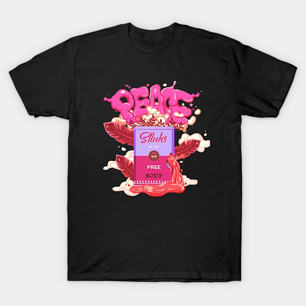 Dope tomato soup with free spirit illustration T-Shirt by slluks_shop